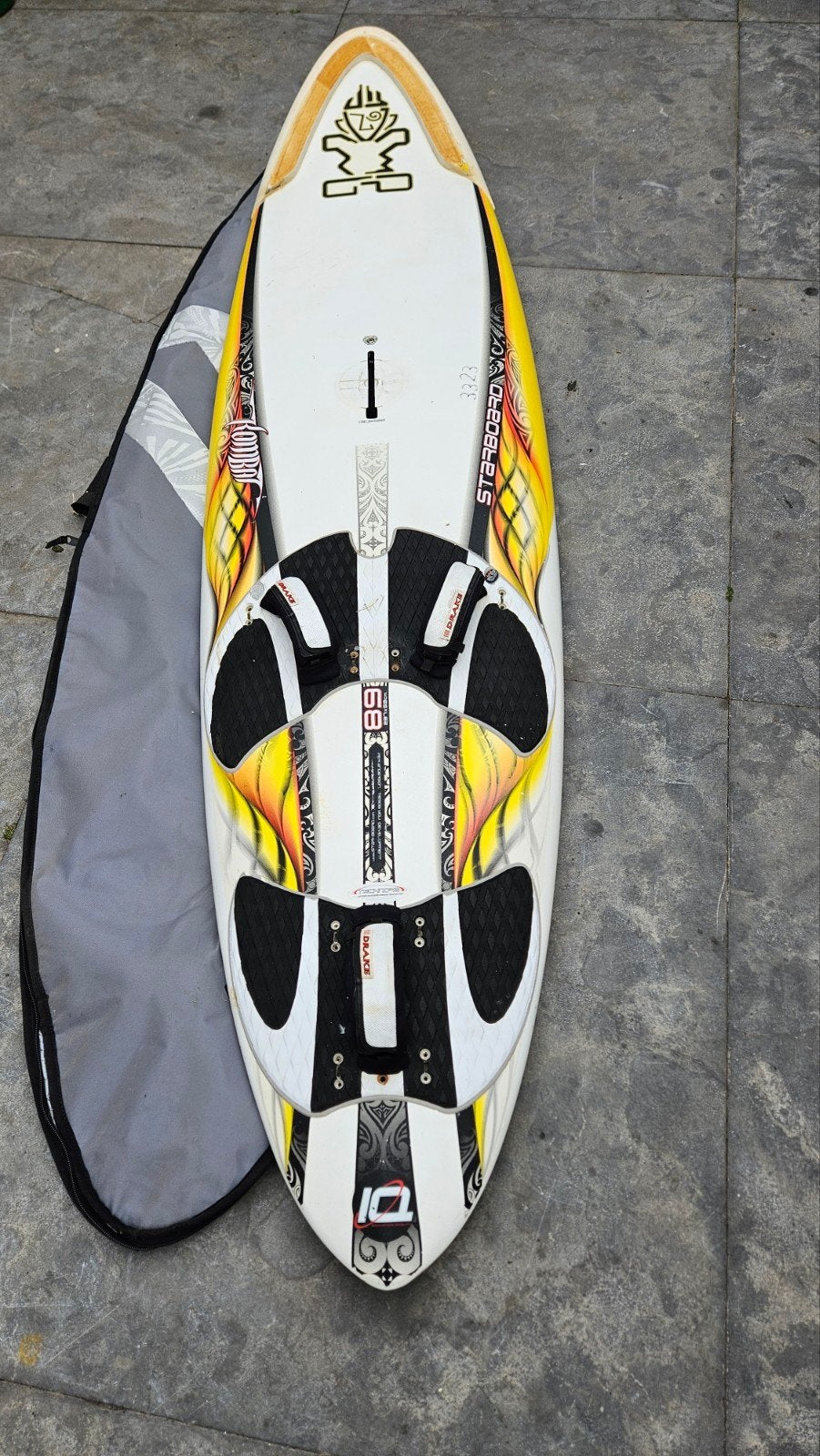 Starboard Kombat 89 Windsurfboard, Met voetbanden, Gebruikt, Minder dan 250 cm, Ophalen of Verzenden