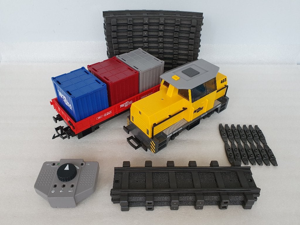 Playmobil 5258: RC Goederentrein met Containers, Ophalen of Verzenden, Gebruikt