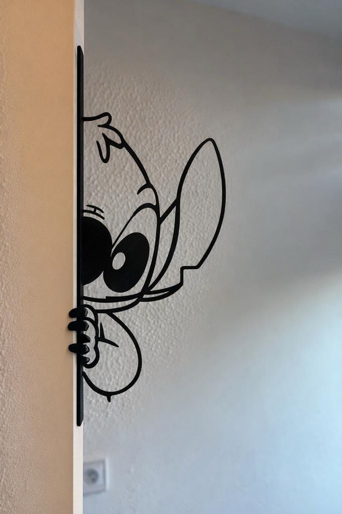 Wall Art Stitch, Nijntje, 3D Print diverse varianten, Kinderen en Baby's, Kinderkamer | Inrichting en Decoratie, Ophalen of Verzenden