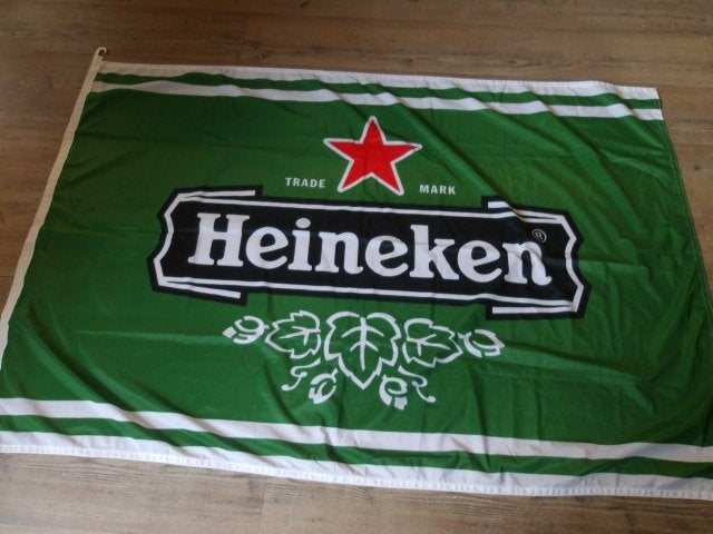 Heineken vlag (nr.1)  plm 150x100 cm, Ophalen of Verzenden, Nieuw, Overige typen, Heineken