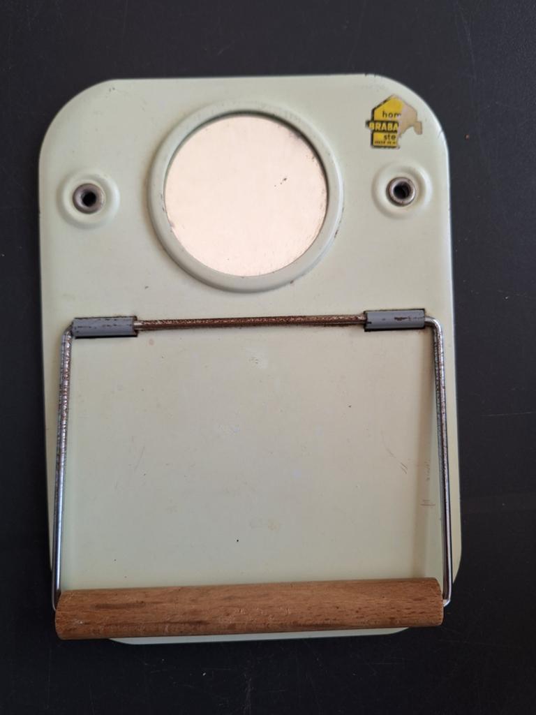 Vintage Brabantia toiletrolhouder met spiegel., Ophalen of Verzenden