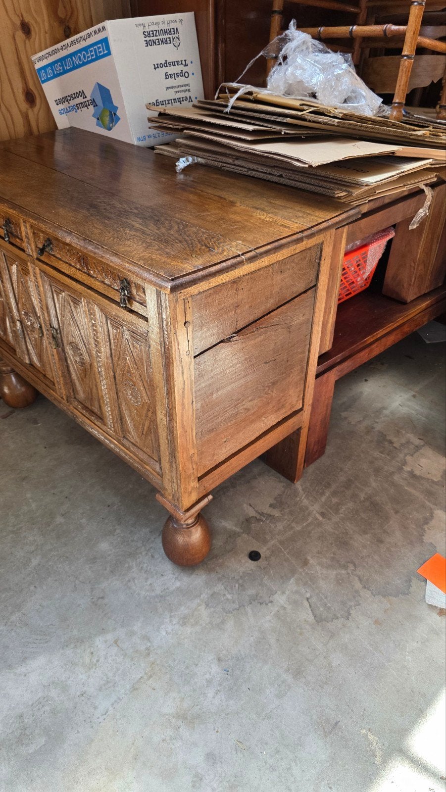 18e eeuws Hollands dressoir, Ophalen