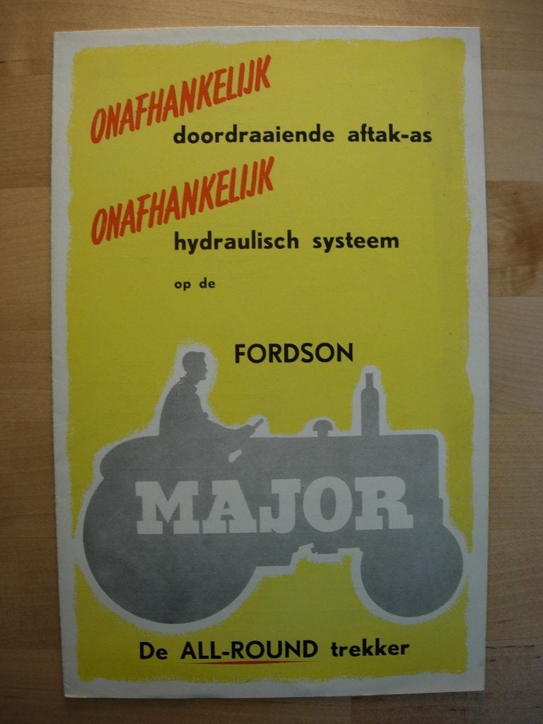 Fordson Major Brochure – Ford 1957 Trekker Tractor, Ophalen of Verzenden, Gelezen, Ford