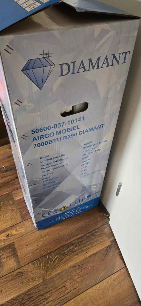 Airco mobiel, Ophalen, Minder dan 60 m³, Nieuw, 3 snelheden of meer