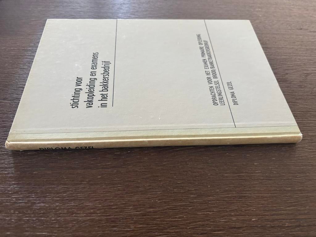 Diploma Gezel Bakkersbedrijf 1964 - Stichting Vakopleiding, Ophalen of Verzenden, Zo goed als nieuw, Nederland en België, Taart, Gebak en Desserts