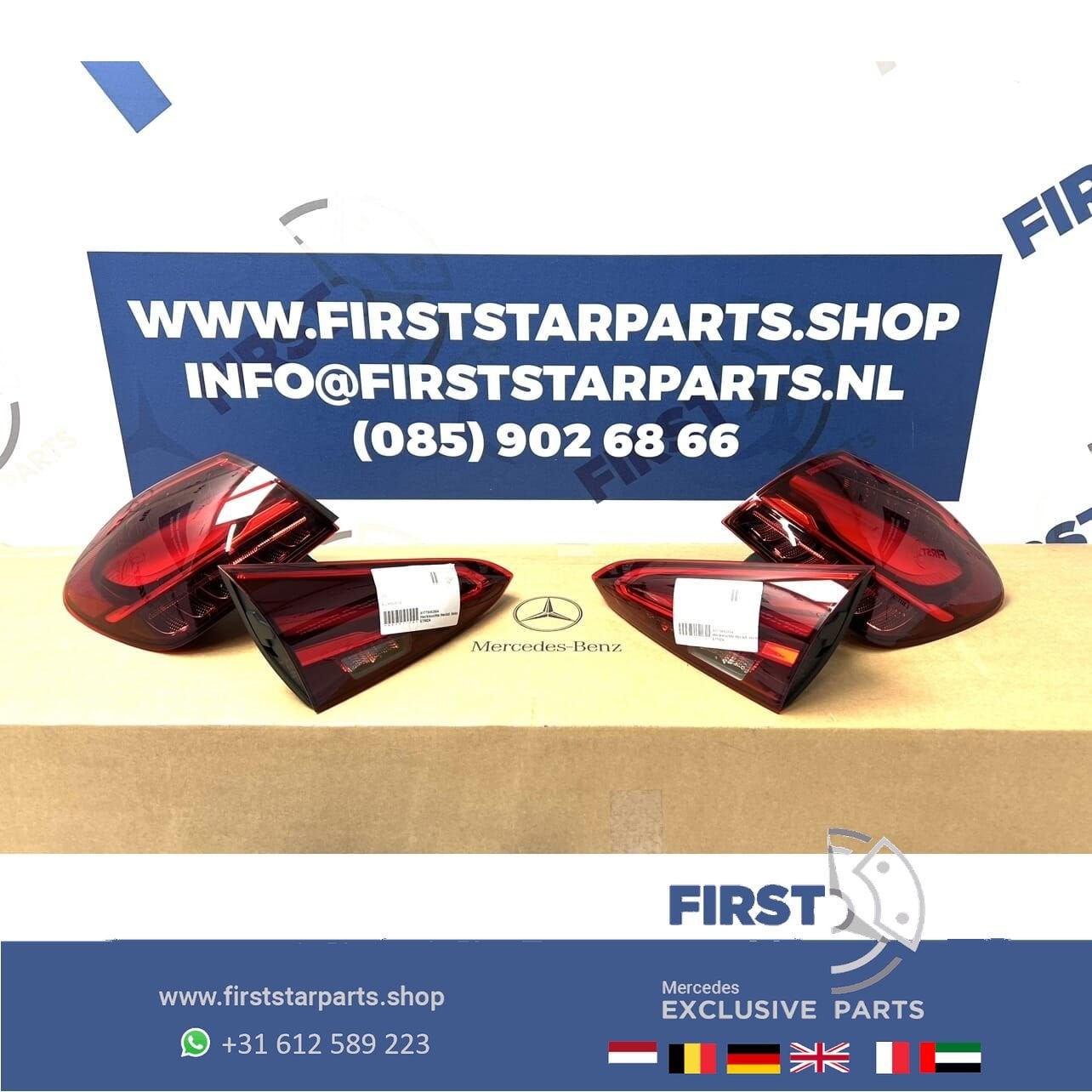 W177 A KLASSE FACELIFT A35 A45 A45s AMG ACHTERLICHT SET A177, Auto-onderdelen, Gebruikt, -, Voor, Ophalen of Verzenden