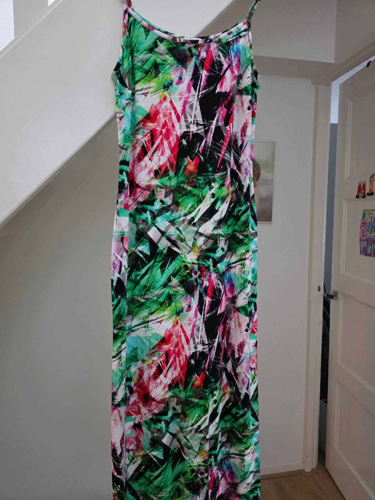 Angelle Milan Zomerjurk - Kleurrijk en Comfortabel, Kleding | Dames, Jurken, Maat 38/40 (M), Angelle Milan, Meerkleurig, Ophalen of Verzenden