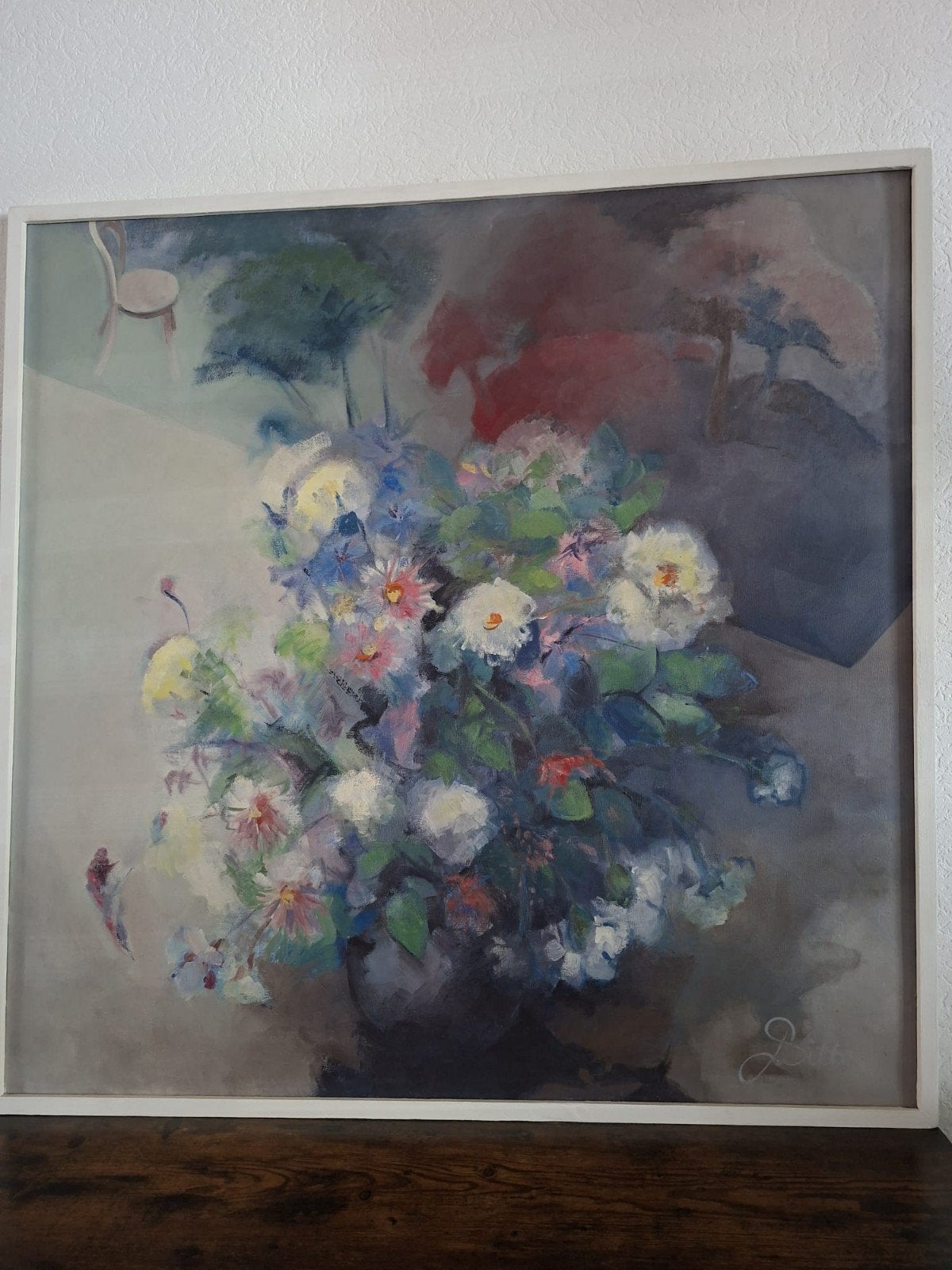 Bloemen schilderij, Ophalen, Olieverf