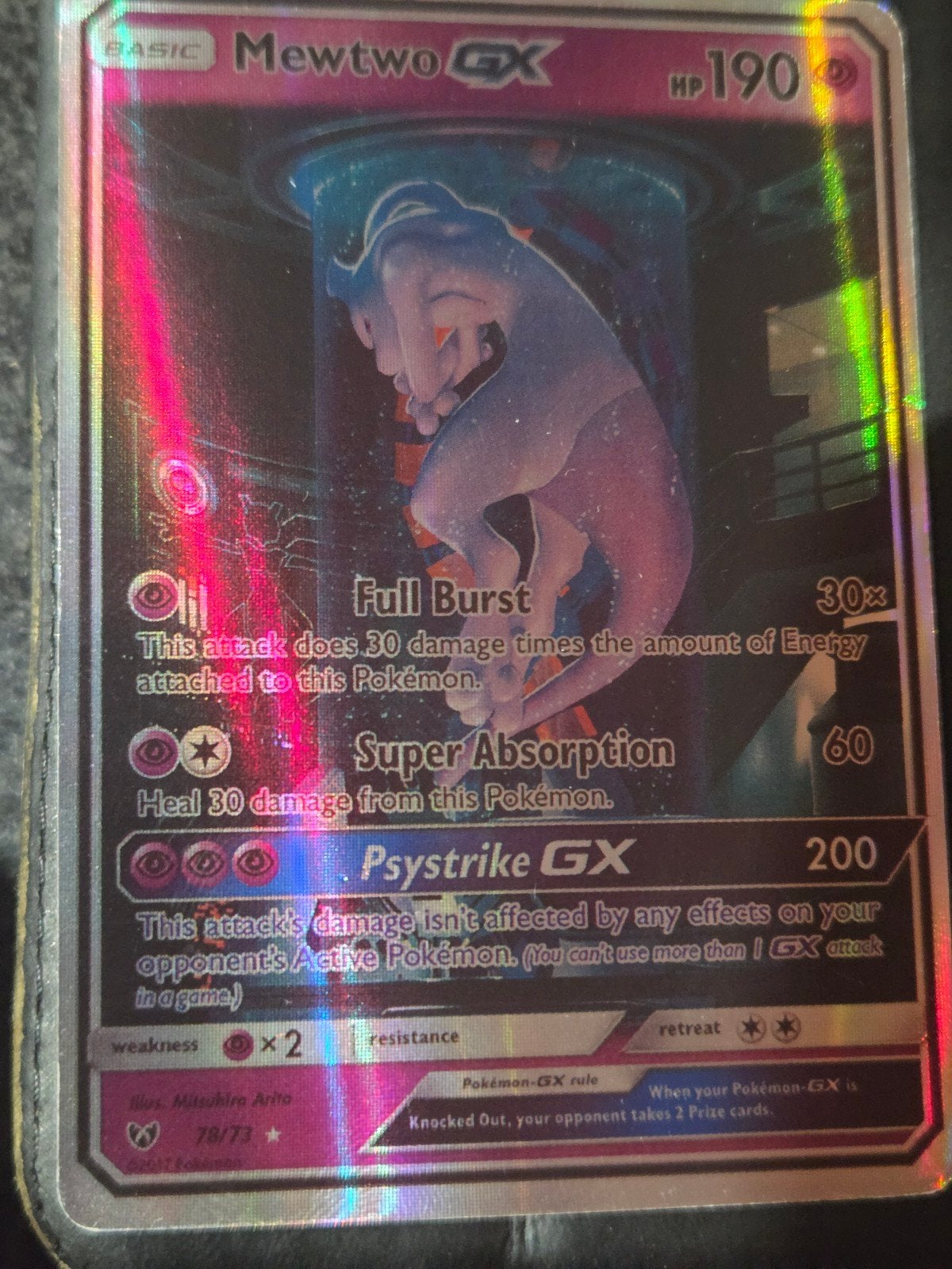 Mewtwo GX 78/73 Pokémon kaart - Zo goed als nieuw, Ophalen of Verzenden