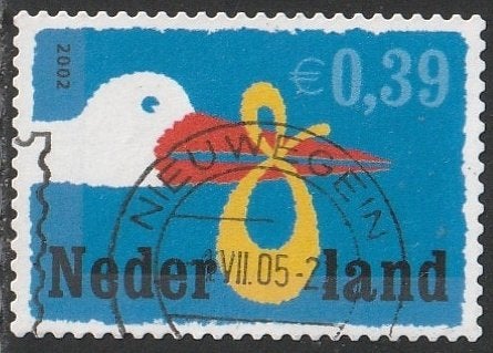 Nederland 2002 2047b Geboorte, Gest Nieuwegein, Postzegels en Munten, Postzegels | Nederland, Ophalen of Verzenden, Na 1940, Gestempeld