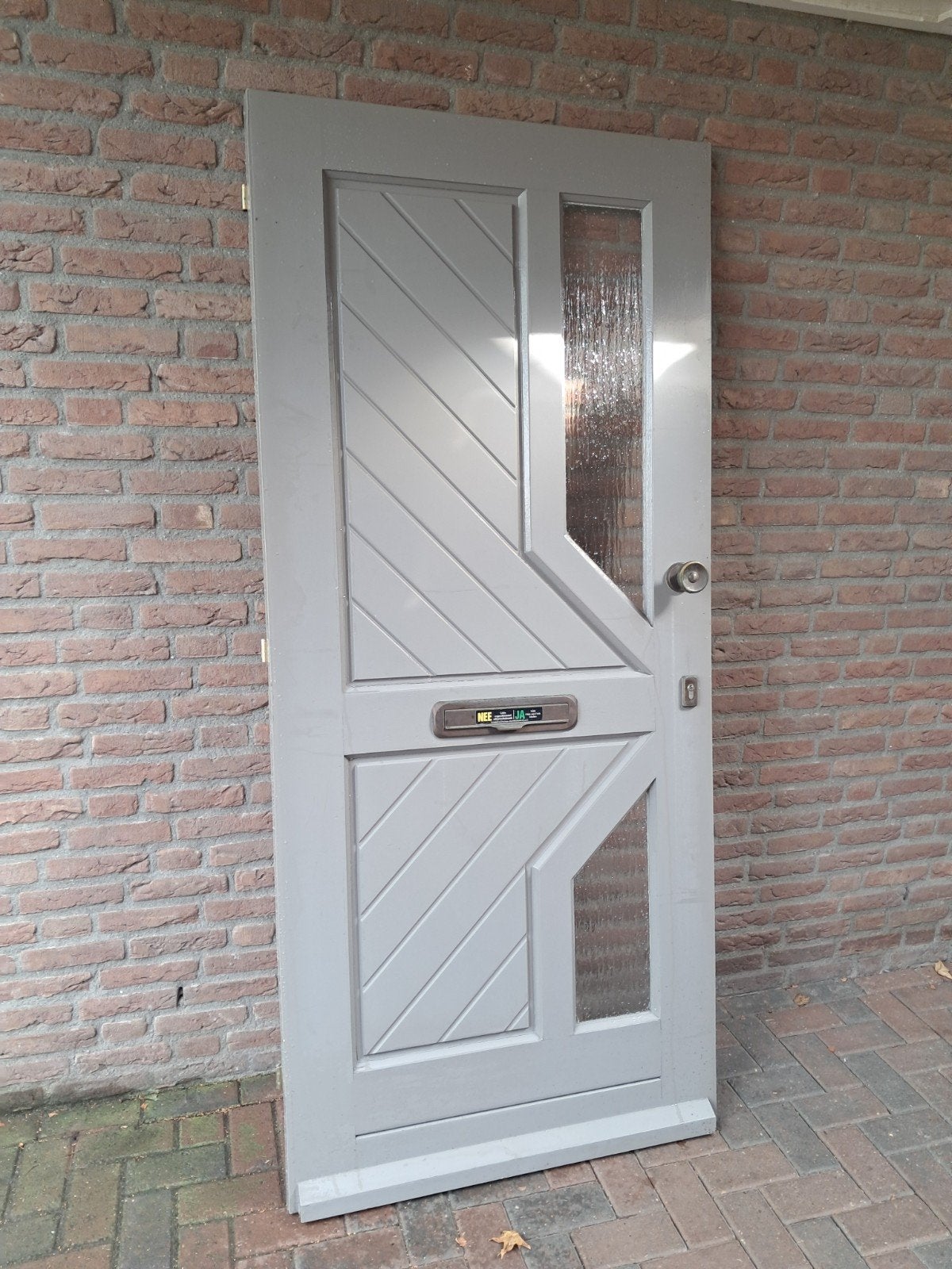 voordeur hardhout 940x2112, Ophalen, Gebruikt, 80 tot 100 cm, Buitendeur