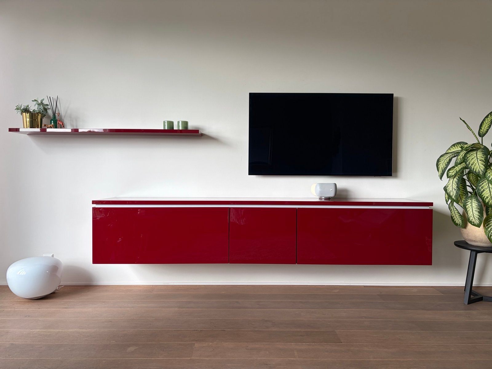 Interlübke Cube met wandplank & verlichting, Ophalen, Overige materialen, 150 tot 200 cm, Zo goed als nieuw