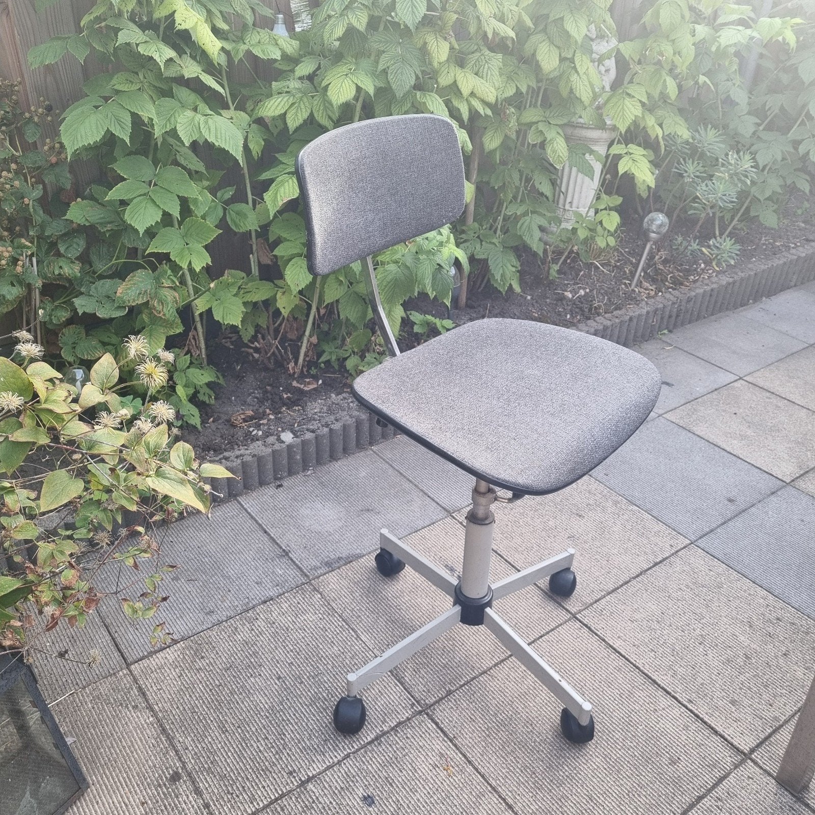 Comfortabele vintage burostoel bureaustoel verstelbaar, Ophalen, Gebruikt, Grijs
