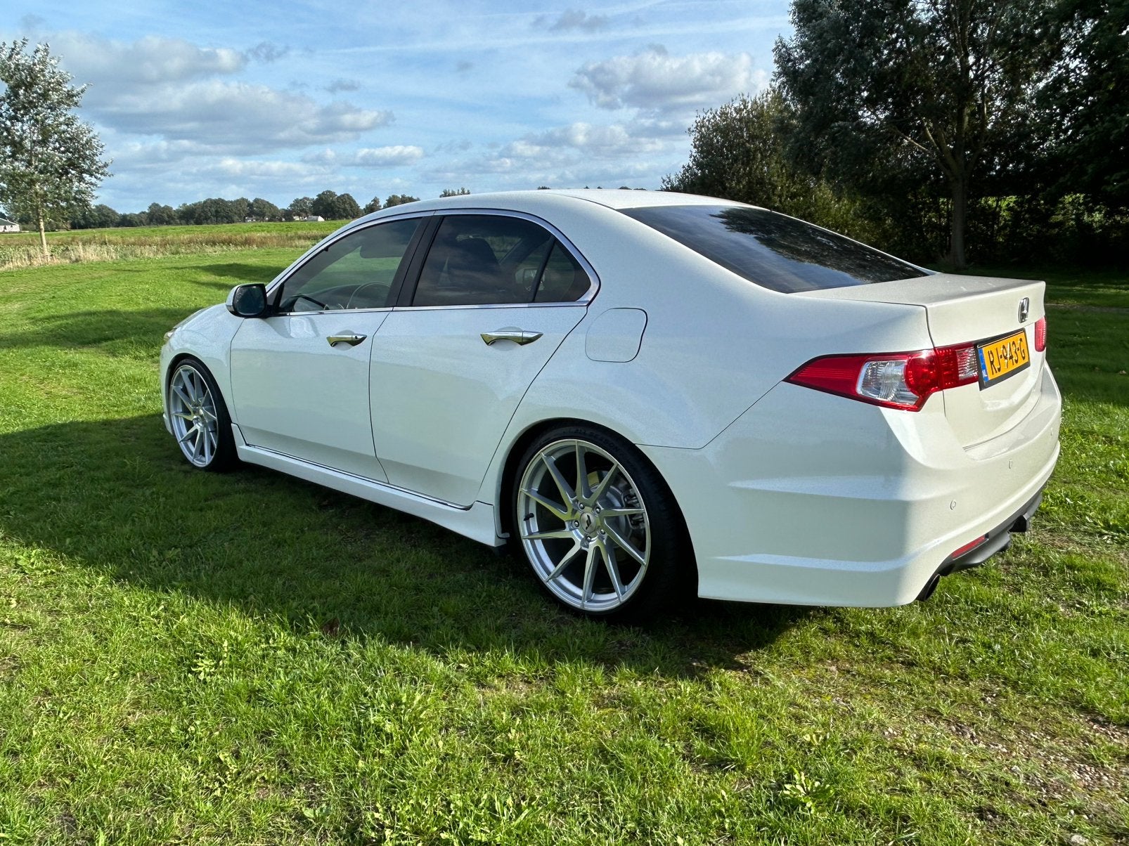 Honda Accord 2.4 Sedan AUT 2008 Wit, Auto's, Zwart, Wit, 1600 kg, Sedan
