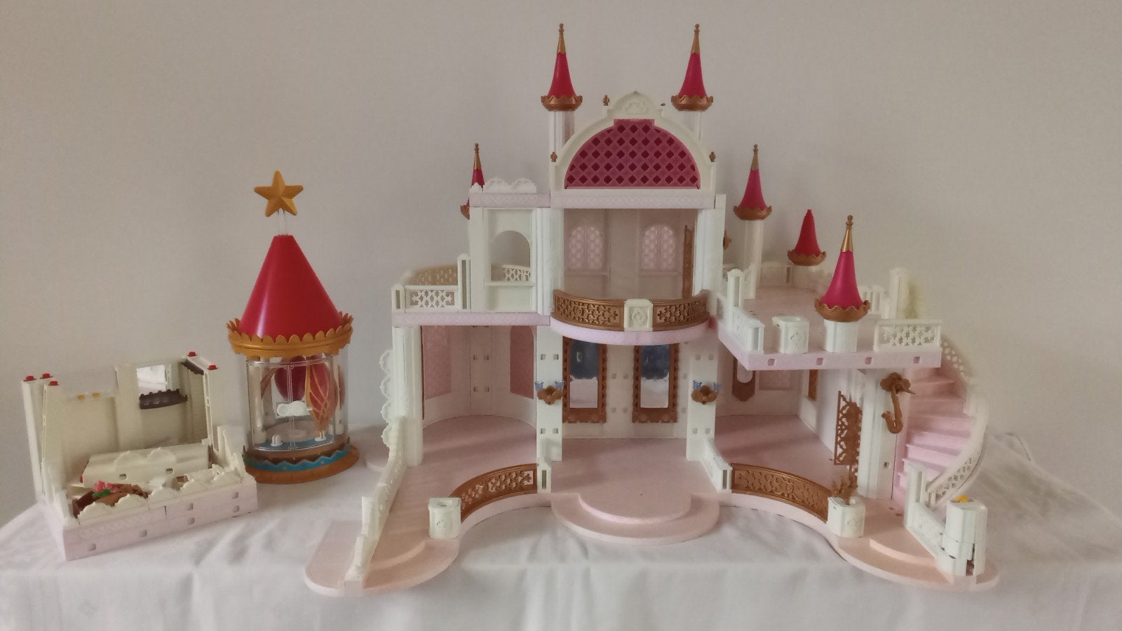 Playmobil prinsessen kasteel. en muziek toren, Ophalen of Verzenden, Gebruikt, Losse onderdelen, Kasteel/Fort