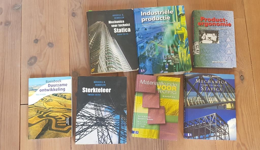 Studieboeken sterkteleer Russell Hibbeler, Boeken, Studieboeken en Cursussen, Ophalen, Beta, Gelezen, HBO