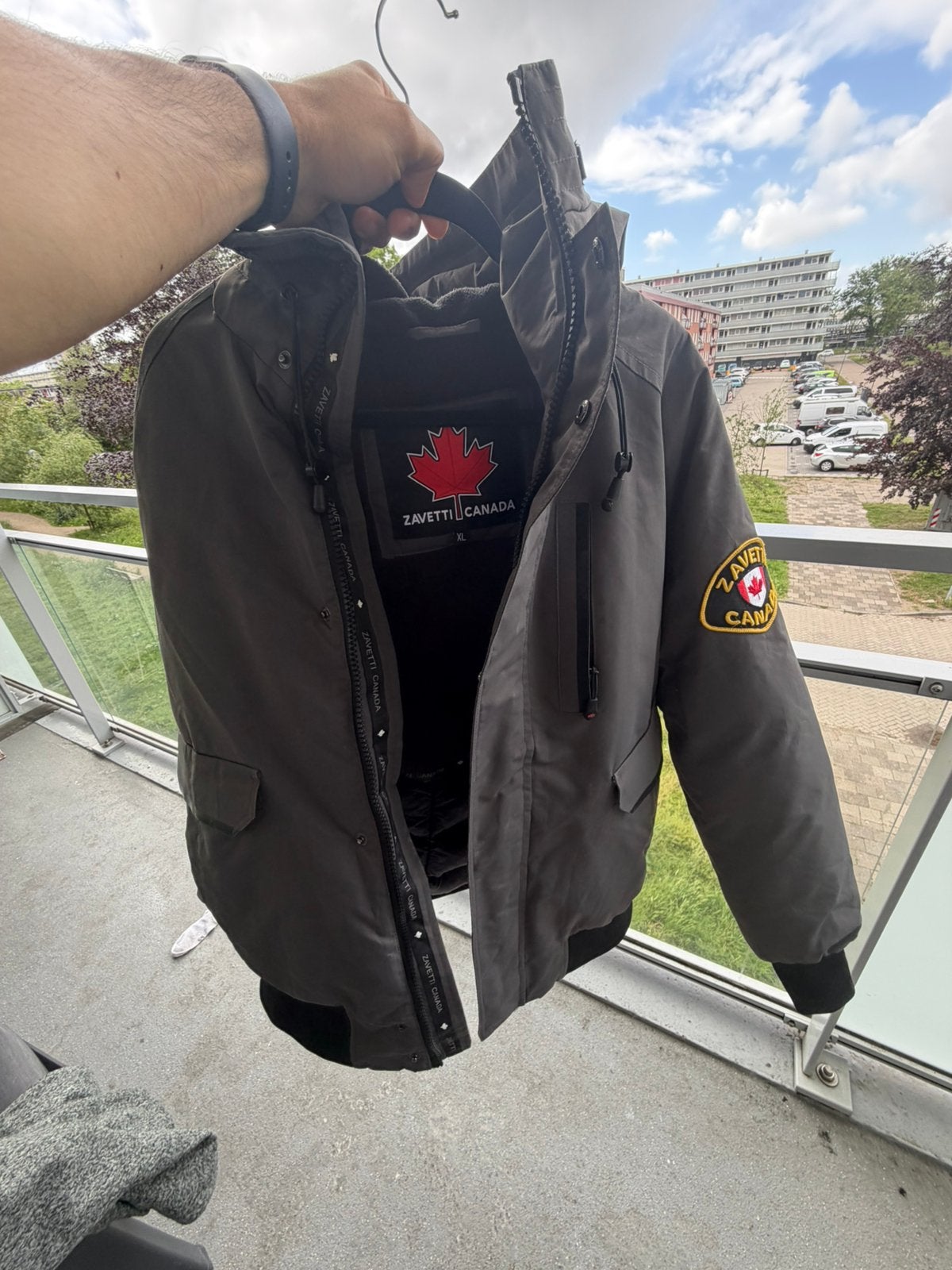 Zavetti Canada winterjas, maat XL, Ophalen, Zo goed als nieuw, Maat 56/58 (XL), Grijs