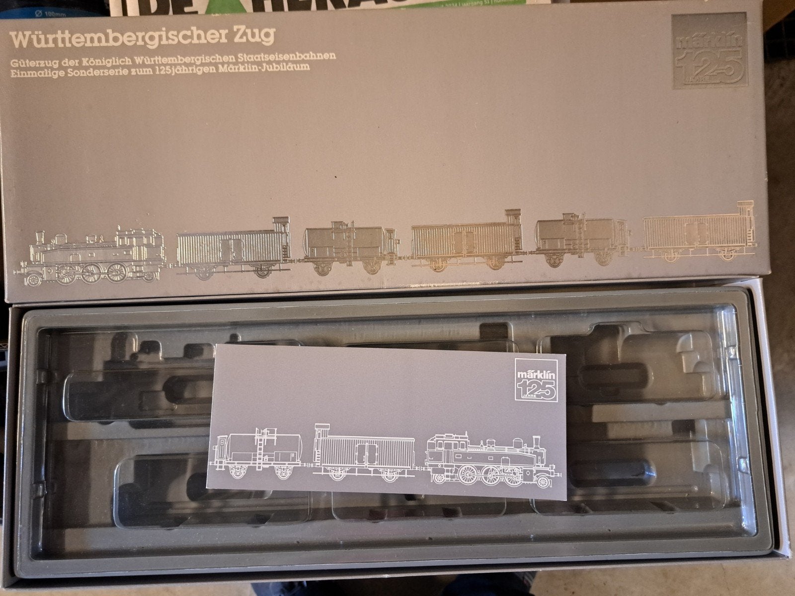 marklin lege set doos 125 jaar, Hobby en Vrije tijd, Wisselstroom, Treinset, Ophalen of Verzenden, Zo goed als nieuw