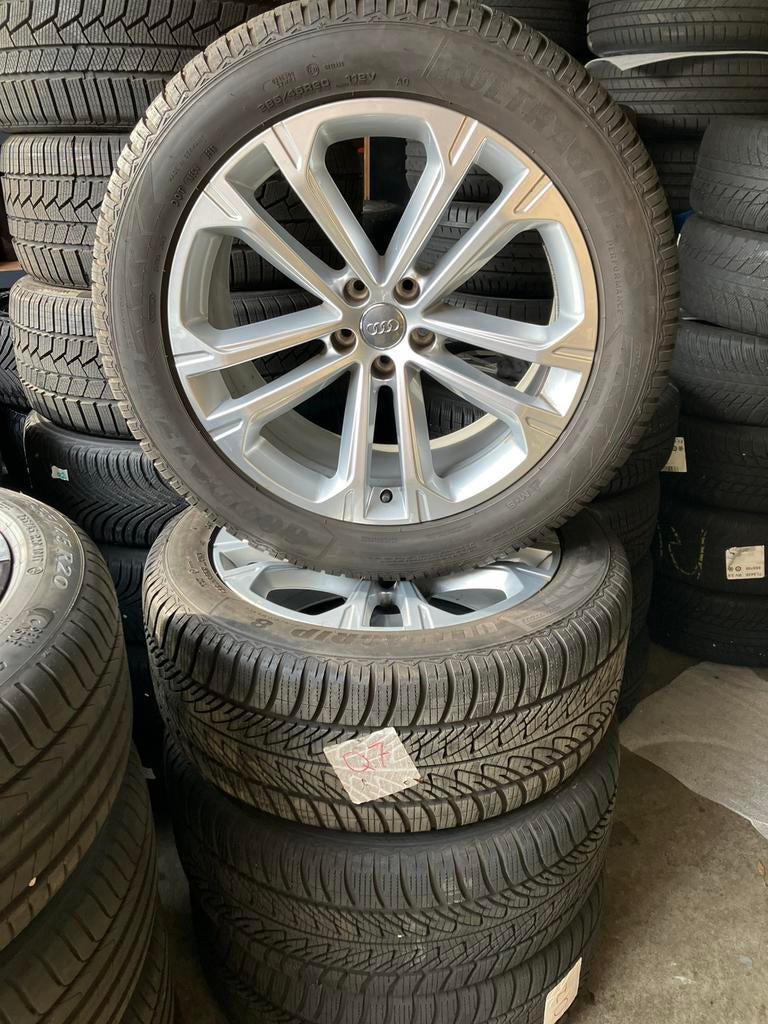 20 inch originele Audi Q7 SQ7 velgen met winterbanden, Audi, Gebruikt, 285 mm, Banden en Velgen
