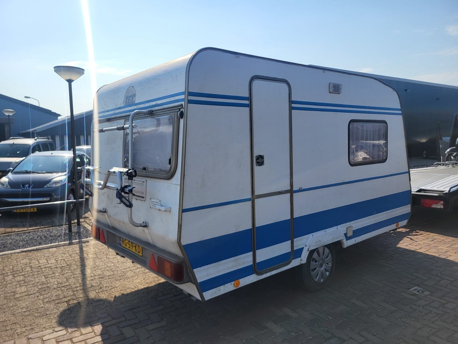 TEC Caravan, compleet met inboedel, 1991, schuurvondst, Rondzit, Tot en met 2, Particulier, Lengtebed