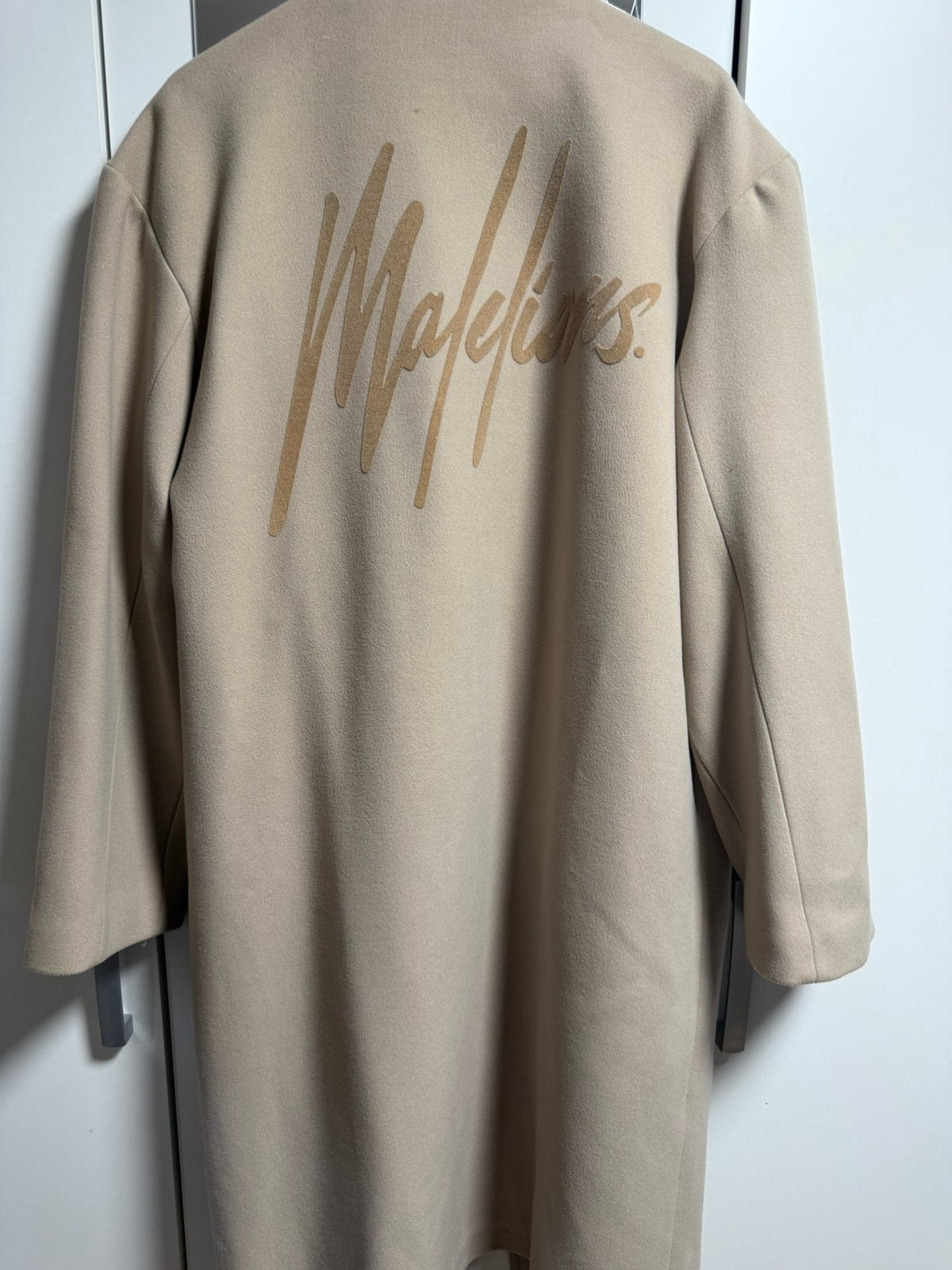 Malelions dames jas, Ophalen of Verzenden, Zo goed als nieuw, Maat 46/48 (XL) of groter, Beige