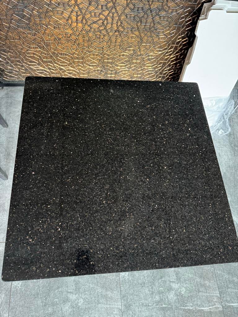 Mooie nieuwe marmeren tafel voor horeca, Vierkant, Ophalen of Verzenden, Zo goed als nieuw, 75 cm of meer