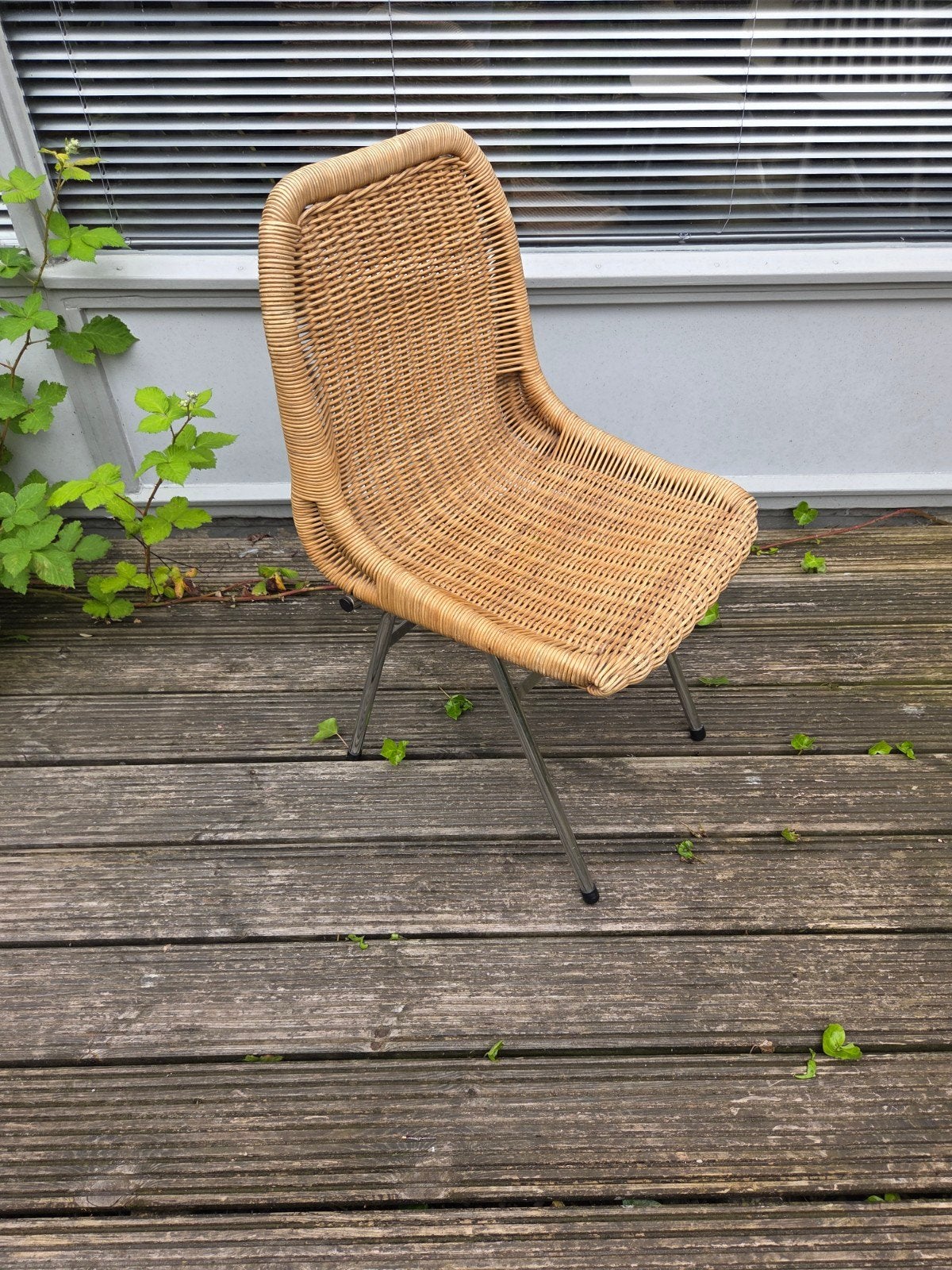 Vintage stoel jaren 60 Goed Wonen, Ophalen, Gebruikt, Bruin, Eén