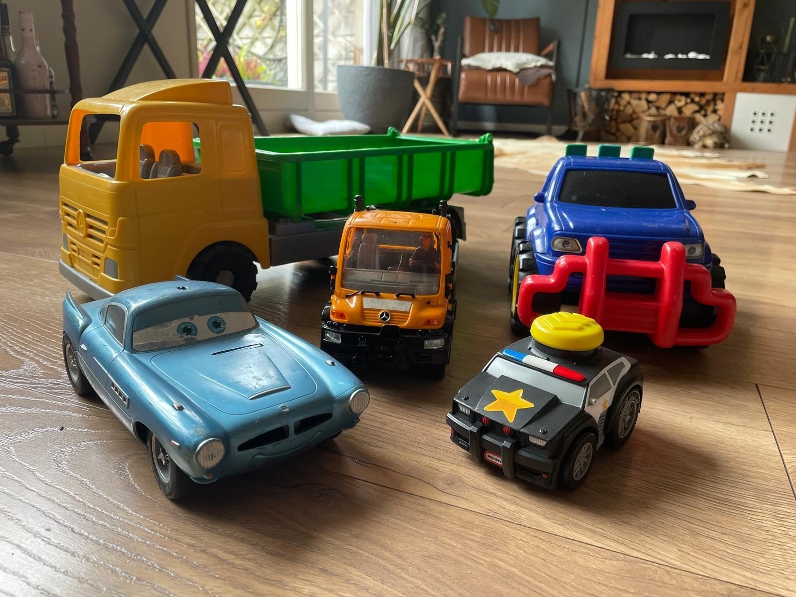 Speelgoedauto's en vrachtwagens set, Ophalen of Verzenden, Gebruikt