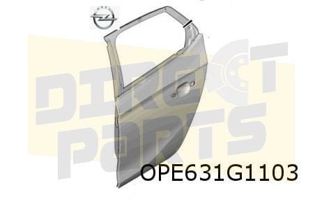 Opel Corsa F (9/19-) Achterportier Links (te spuiten) Origin