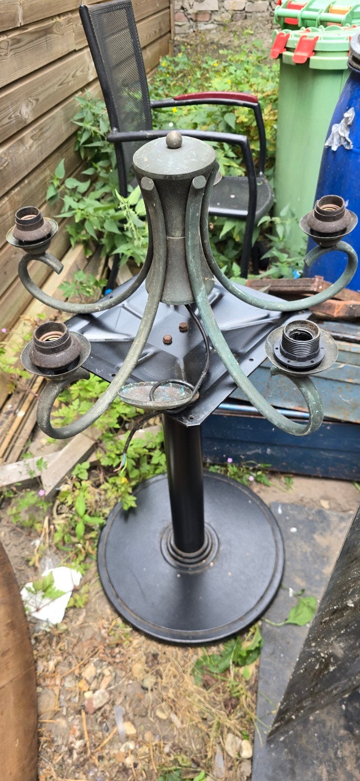 Vintage kroonluchter/lampvoet - opknapper, Ophalen