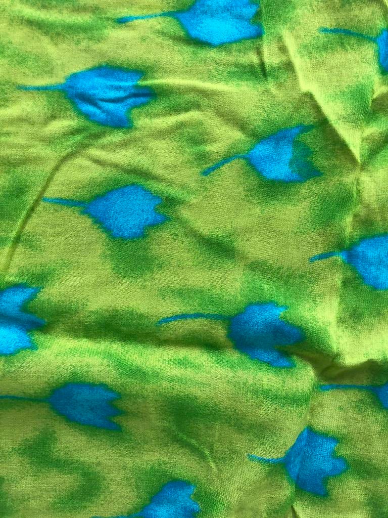 Lente groen Grote omslagdoek strand doek sjaal turquwase, Ophalen of Verzenden, Zo goed als nieuw, Maat 46/48 (XL) of groter, Sjaal