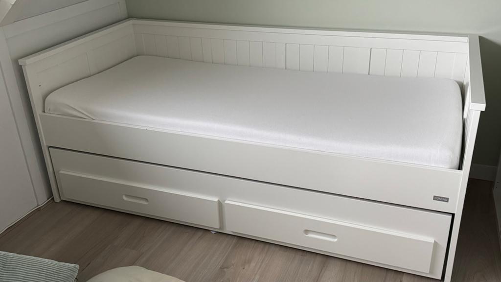 Coming Flex wit uitschuifbaar eenpersoonsbed, lades, 90x200, Ophalen, Gebruikt, 90 cm, Eenpersoons
