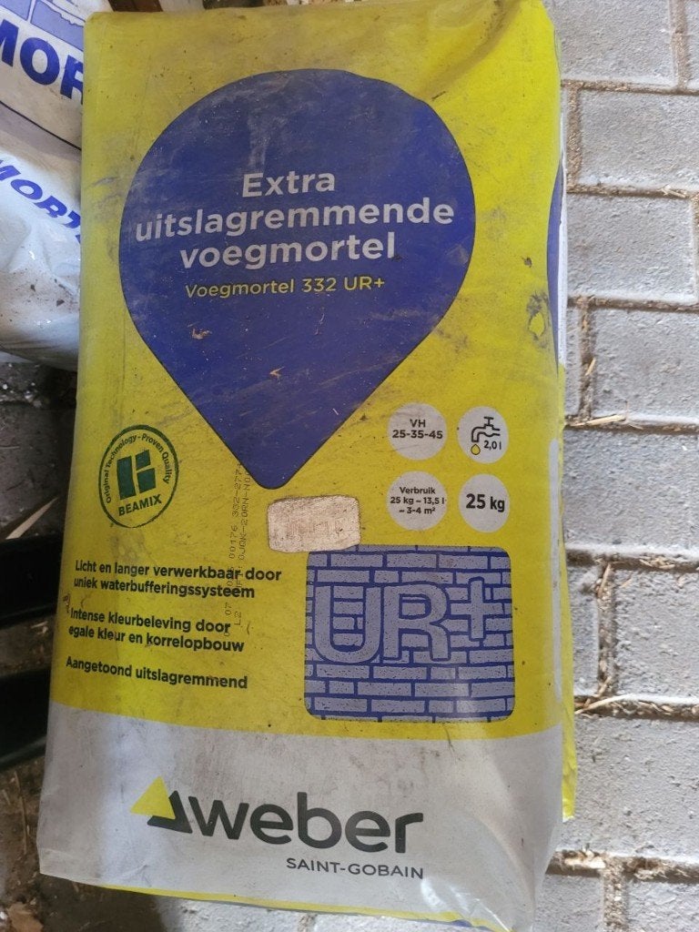 Weber Beamix voegmortel  twee zakken van 25 kg, Ophalen, Nieuw, Overige typen
