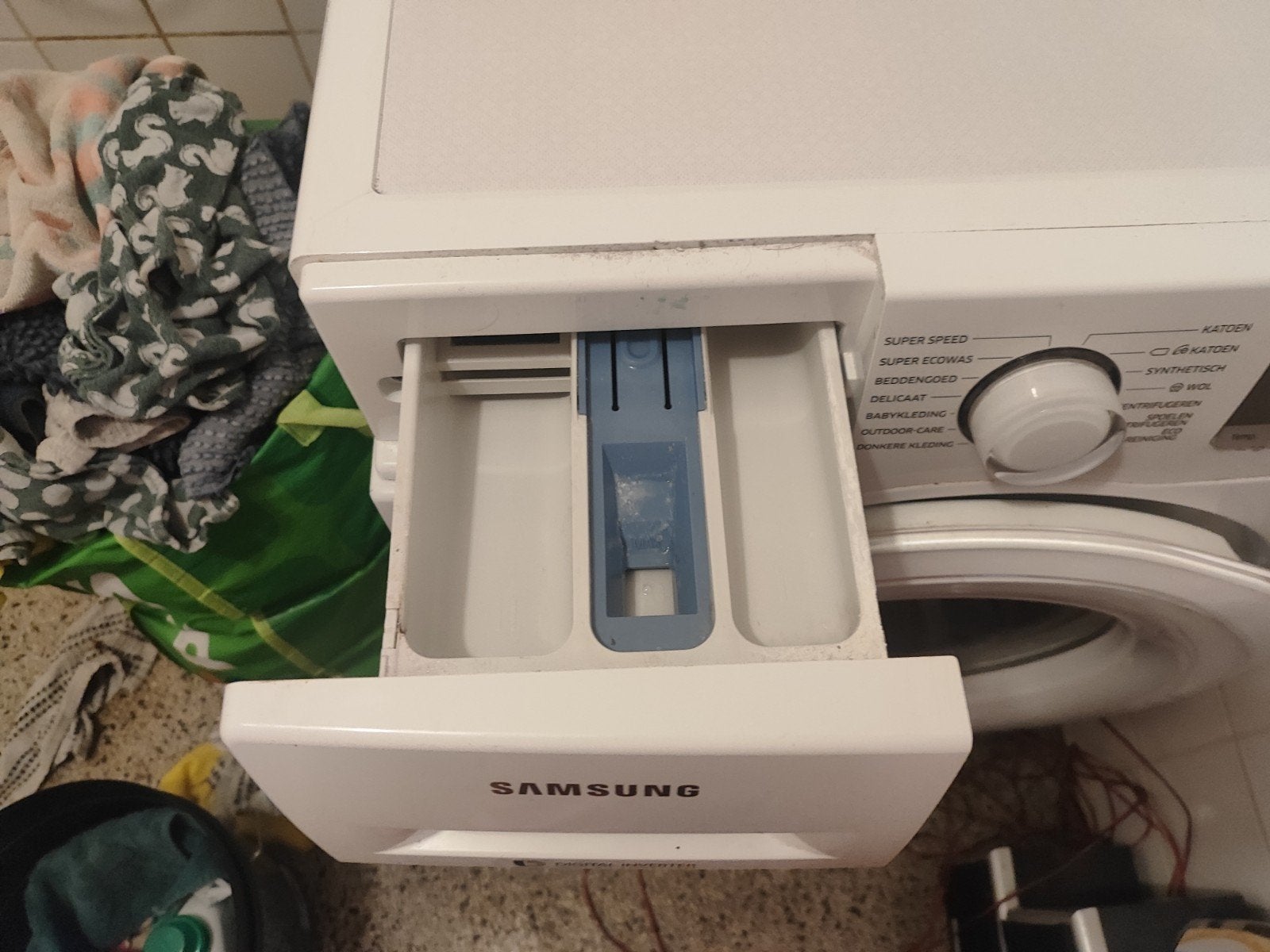 moet weg Samsung wasmachine, Witgoed en Apparatuur, Wasmachines, Ophalen, 6 tot 8 kg, Gebruikt, Handwasprogramma