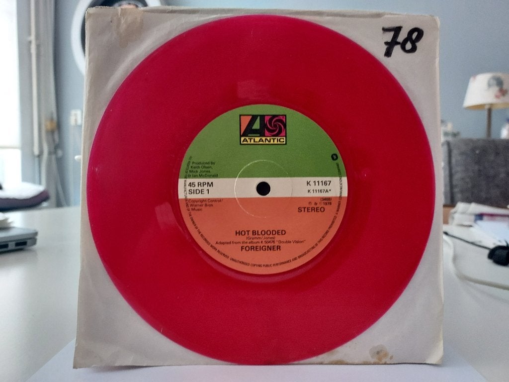 7" Single Foreigner - Hot Blooded / Tramontane, Gebruikt, 7 inch, Ophalen of Verzenden, Pop