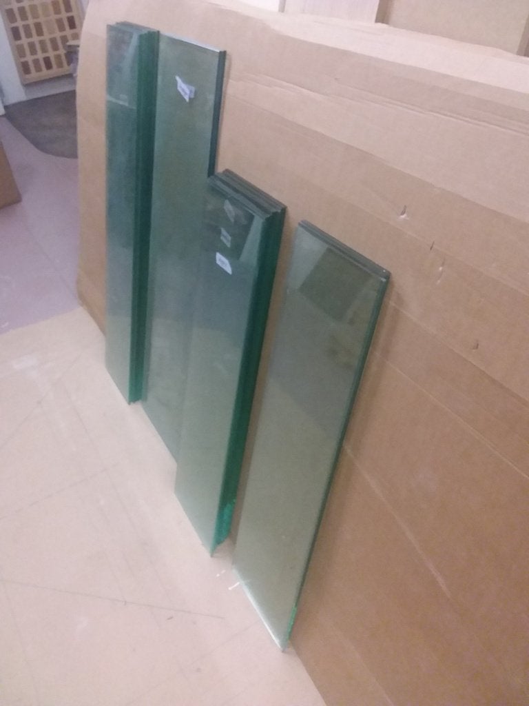losse glasplaten voor stellingen of vitrine, Huis en Inrichting, Kasten | Vitrinekasten, Ophalen, Minder dan 50 cm, Gebruikt, 100 tot 150 cm