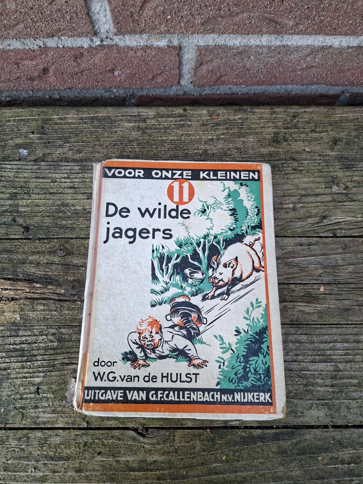De Wilde Jagers - W.G. van de Hulst (Oud Kinderboek), Ophalen of Verzenden, Gelezen, W.G. van de Hulst, Fictie algemeen