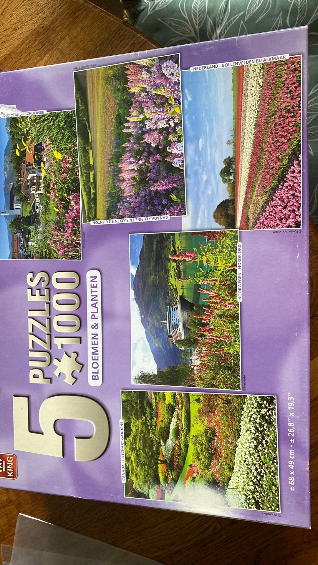 King puzzel 5 x 2000 stukjes, Ophalen of Verzenden, 500 t/m 1500 stukjes, Zo goed als nieuw