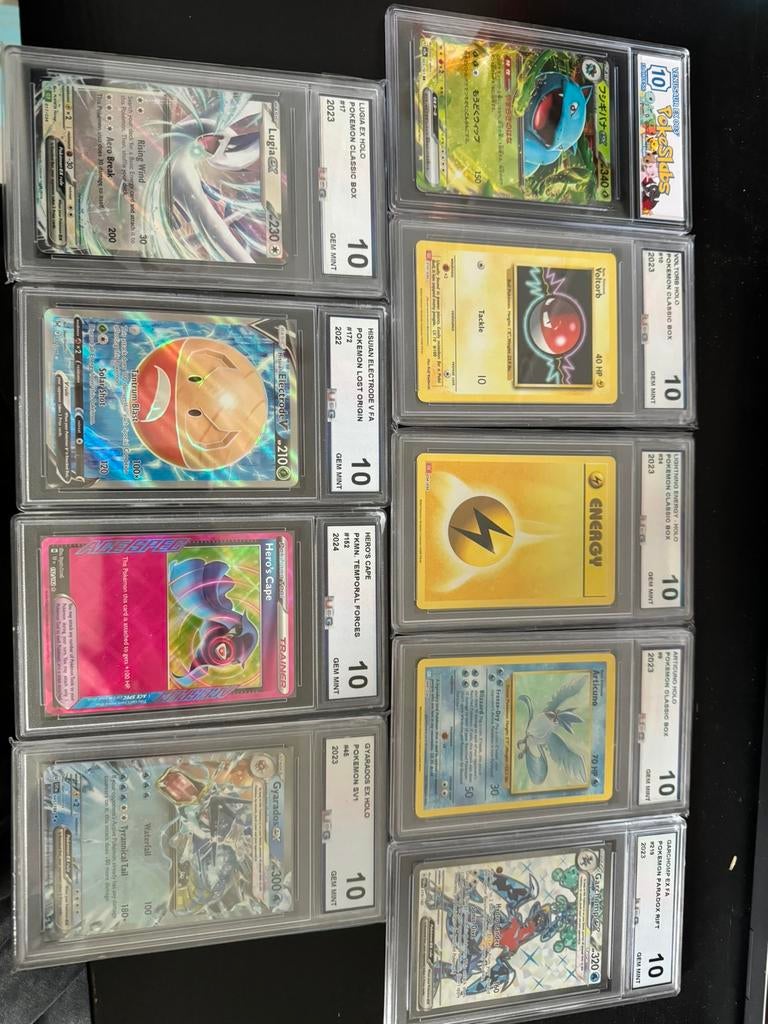 Pokemon verschillende 10 graded slabs, Ophalen of Verzenden, Zo goed als nieuw