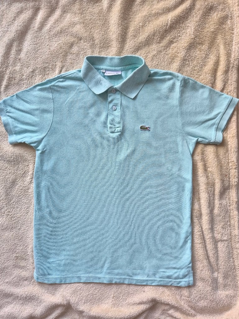 Lacoste polo shirt Maat M mintgroen, Kleding | Heren, Maat 48/50 (M), Lacoste, Ophalen of Verzenden, Zo goed als nieuw