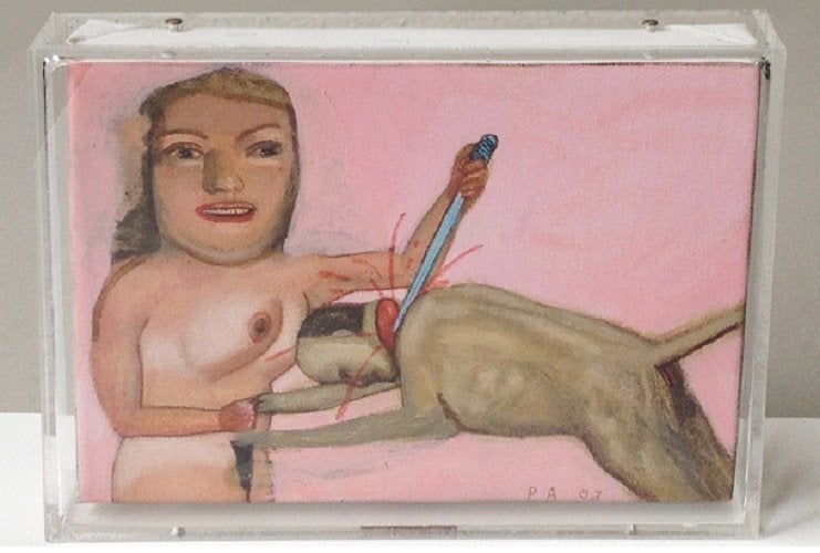 Pat Andrea - "Zonder Titel", Verzenden, Gesigneerd, Olieverf
