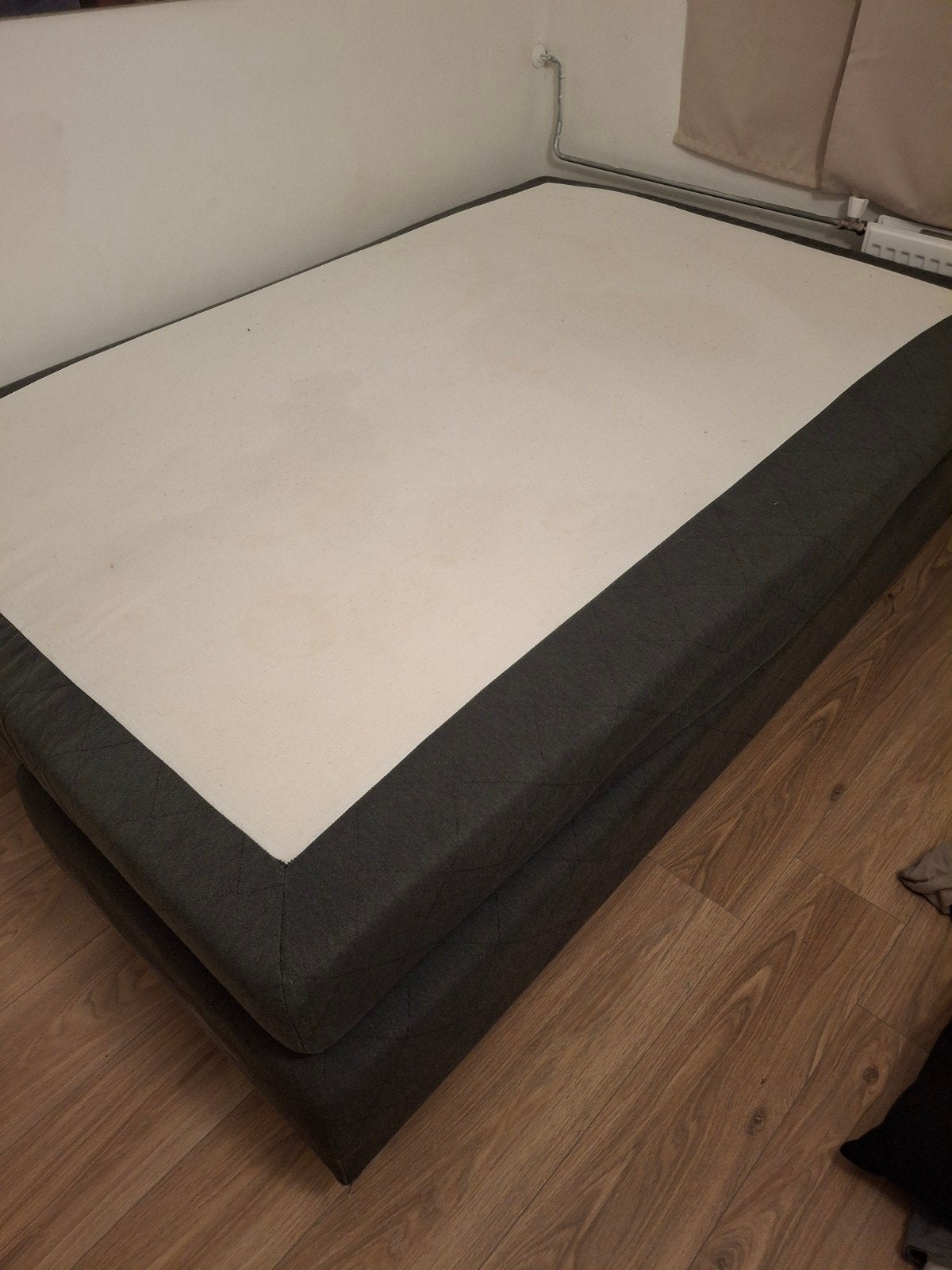 Boxspring 140x200 cm - Gratis af te halen, Ophalen, Gebruikt, Zwart, 140 cm