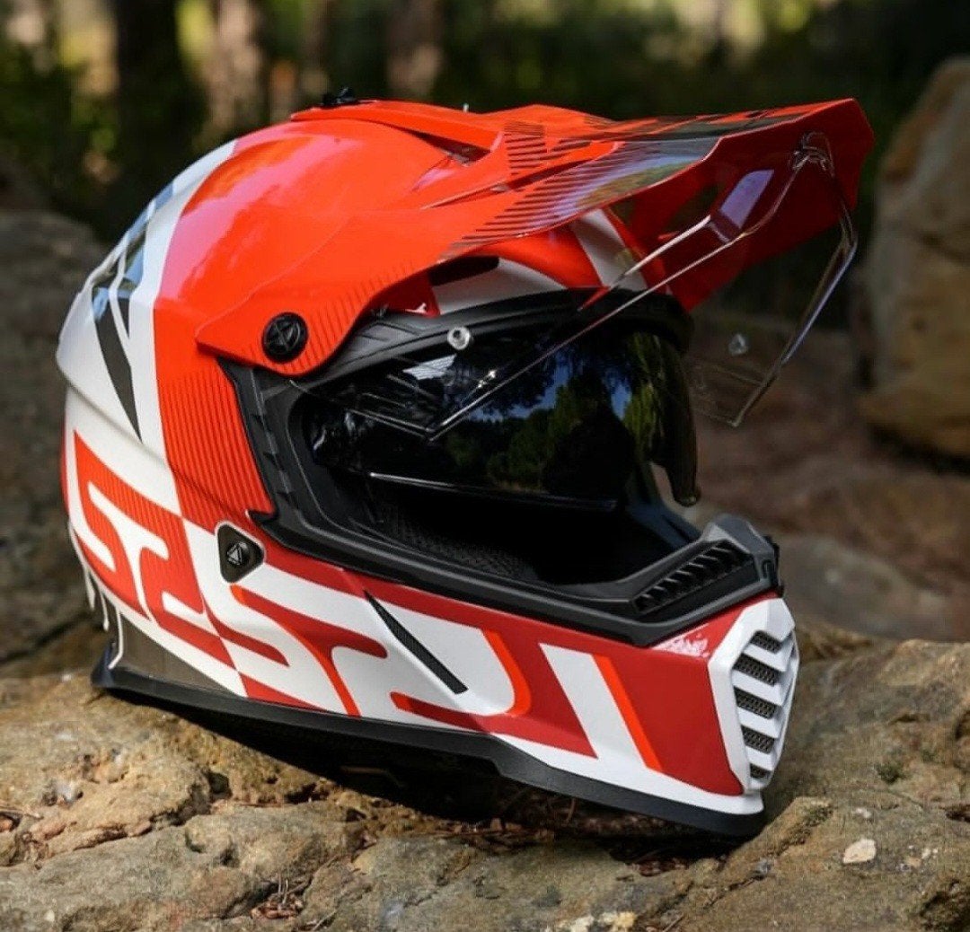 Zeldzame Offroadhelm in Nieuwstaat" Nergens Meer Te Koop!, Motoren, Ophalen, S, Offroadhelm, Overige merken