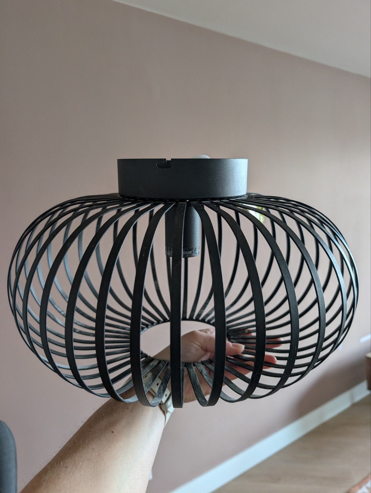 Lucide Manuela plafondlamp, Ophalen, Zo goed als nieuw, Metaal, Minder dan 50 cm