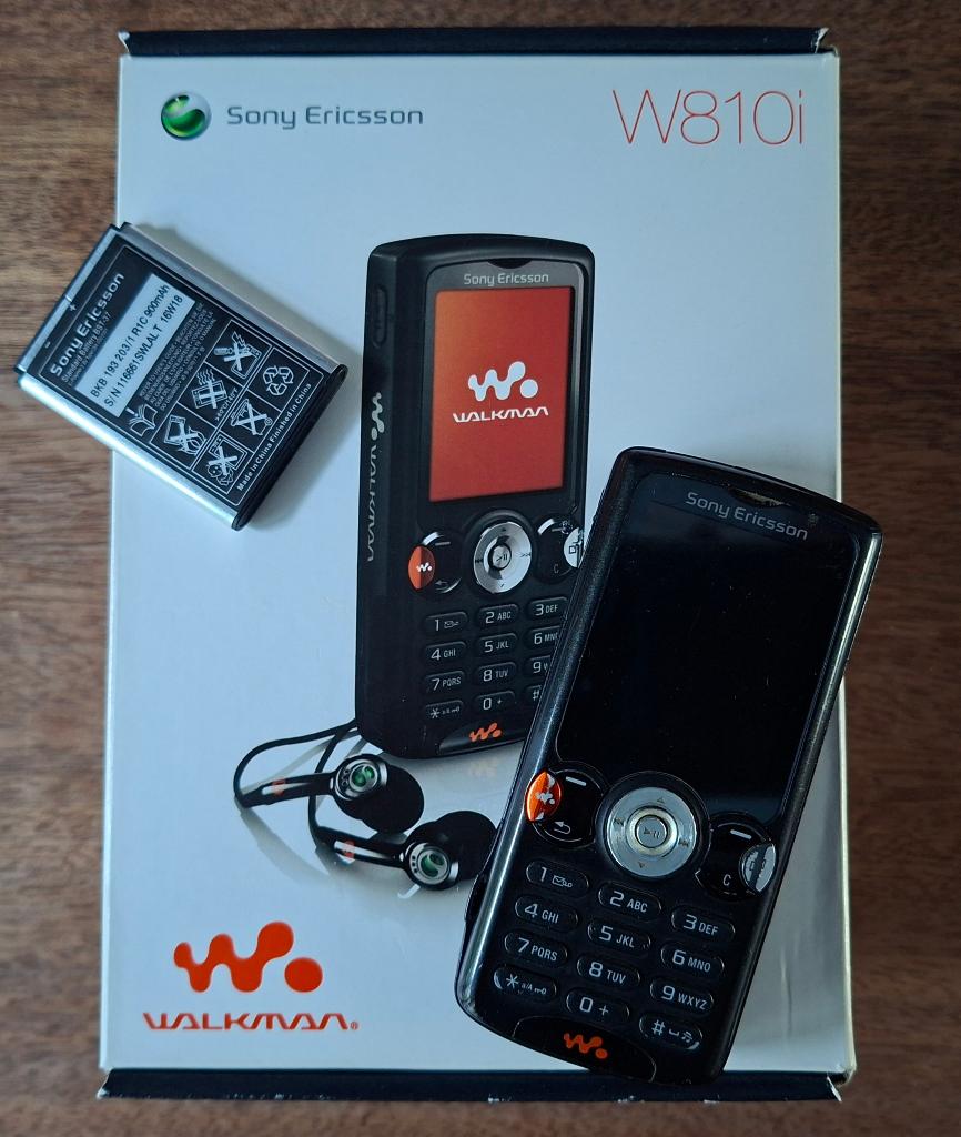 Sony Ericsson W810i (zwart) in originele doos en alle kabels, Zwart, Overige systemen, Fysiek toetsenbord, Ophalen of Verzenden