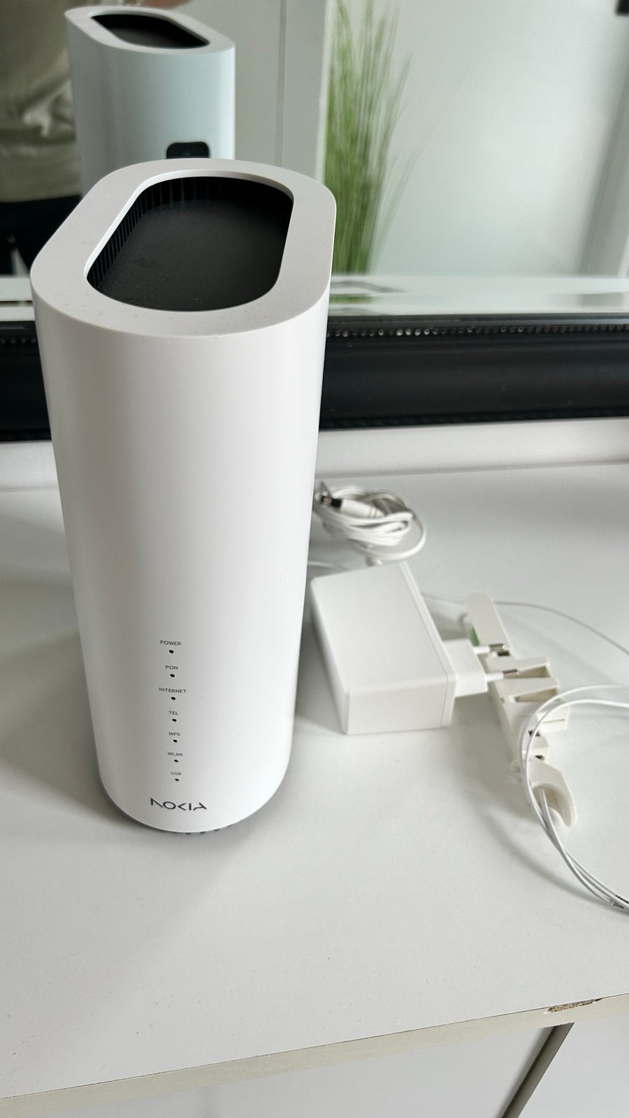 Nokia XS-2426G-B WiFi 6 Glasvezel Modem/Router, Computers en Software, Ophalen of Verzenden, Zo goed als nieuw, Router met modem