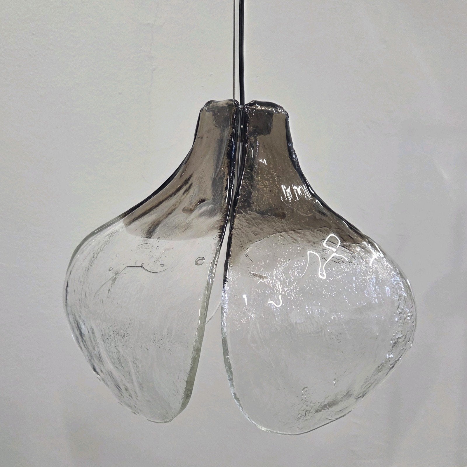 Pendellamp Mazzega Tulip LS184 Carlo Nason Lamp, Ophalen, E27 (groot), Mid Century modern, Glas