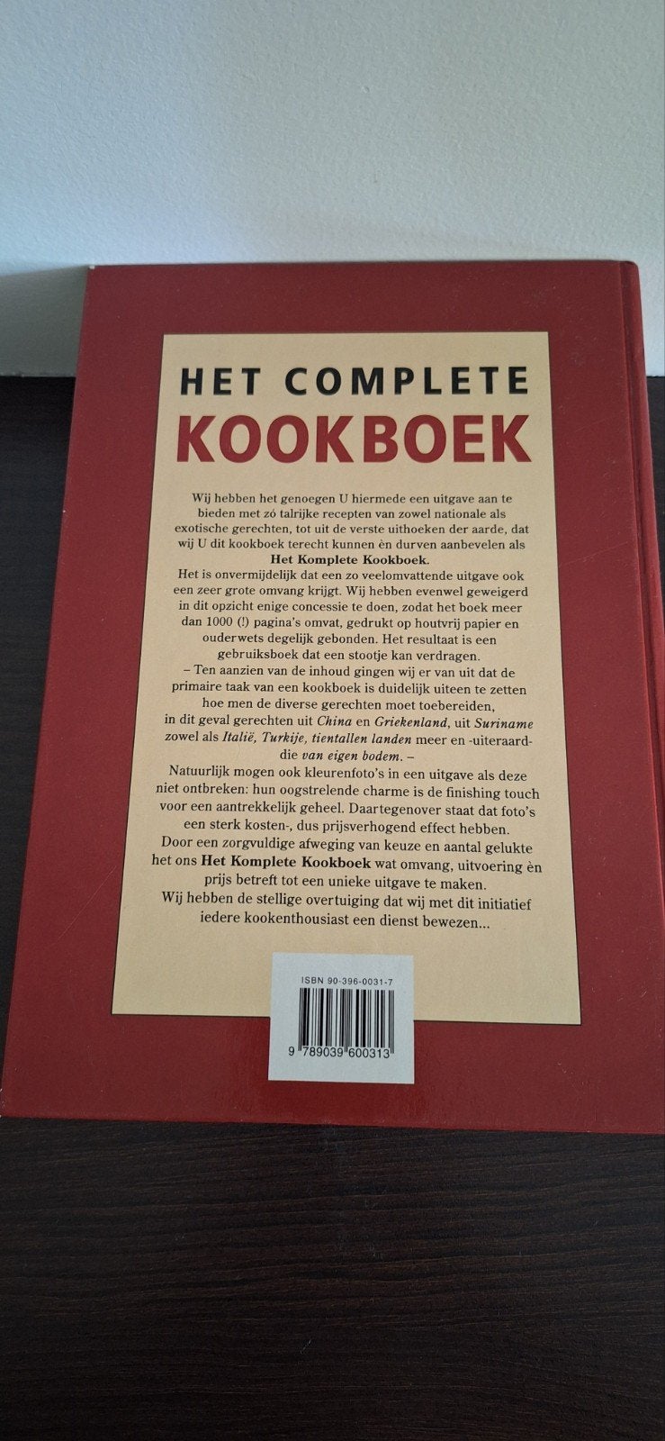 Het Complete Kookboek - R&B Ophalen 3 euro., Ophalen of Verzenden, Overige typen, Overige gebieden, Onbekend