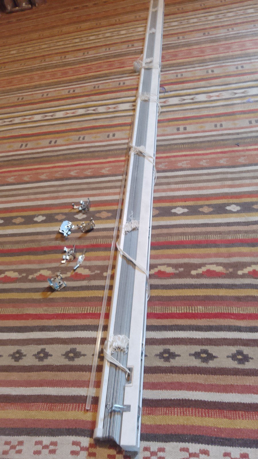 Aluminium luxaflex/aluminium jaloezie, Huis en Inrichting, Ophalen, 200 cm, Kwantum, Wit