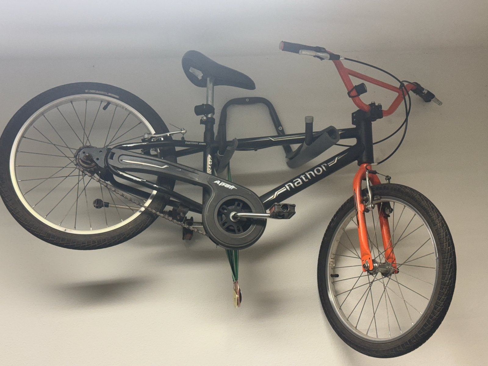 Nathor BMX-fiets in goede staat, Gebruikt, Staal, Velgrem, 20 tot 24 inch